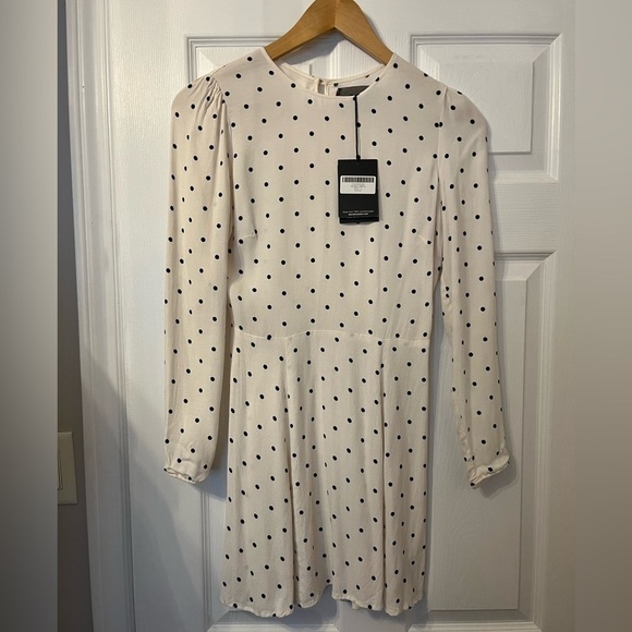 BNWT Reformation Polkadot Mini Dress - Picture 3 of 9
